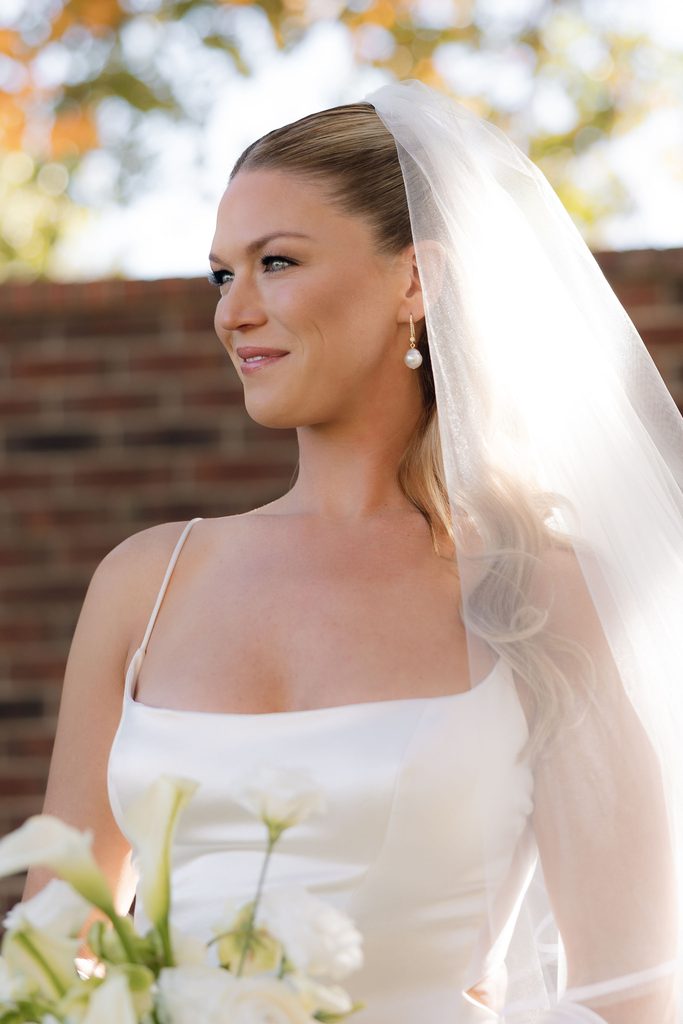 Stunning bridal portrait with beautiful veil